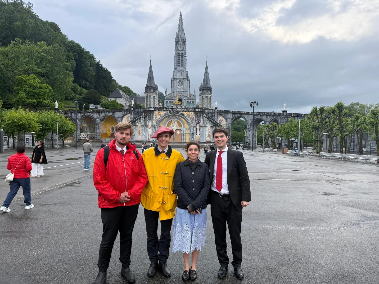 Choir members at Lourdes