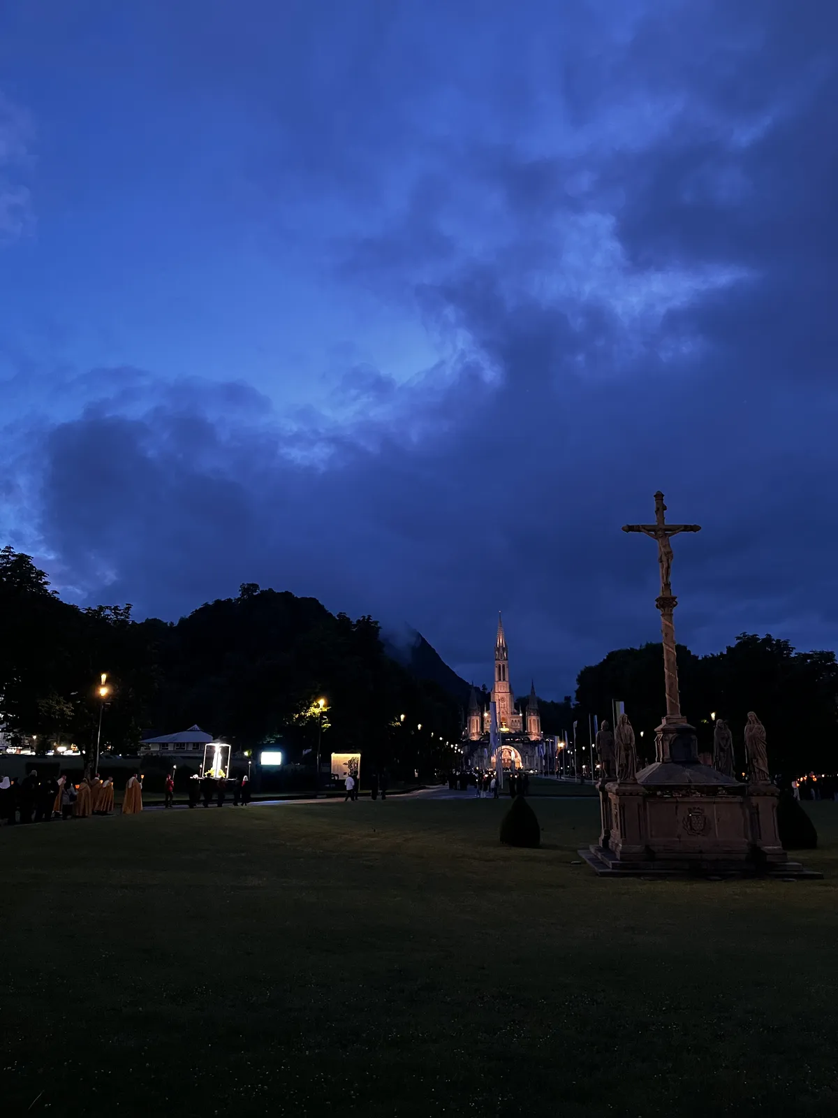 Night procession at Lourdes