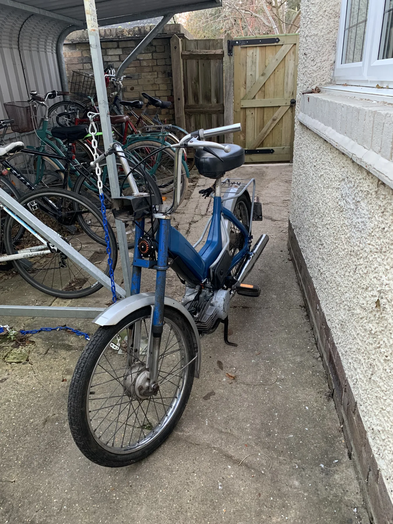 The Puch Maxi shortly after arriving